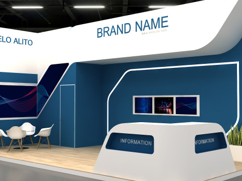 3D Exhibition Stand 3D मॉडल