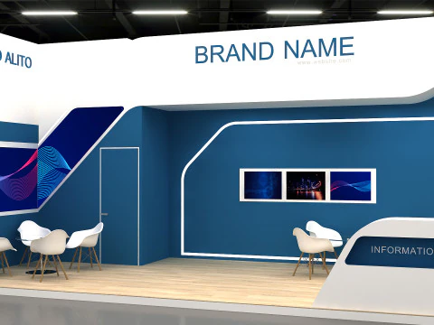 3D Exhibition Stand 3D Model