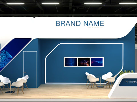 3D Exhibition Stand 3D Model