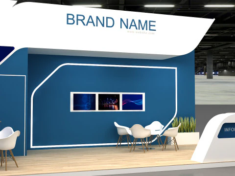 3D Exhibition Stand 3D Model