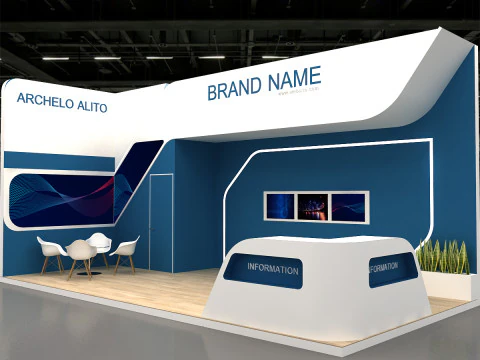 3D Exhibition Stand 3D Model