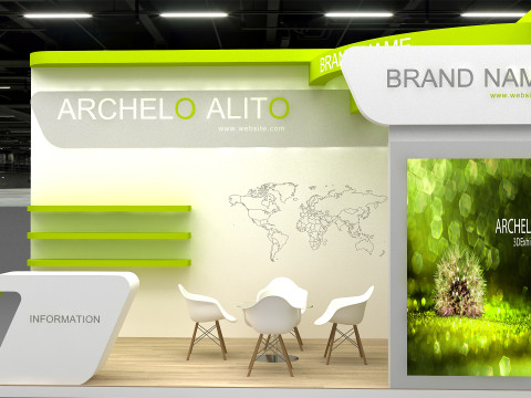 3D Exhibition Booth Model 3D Модель