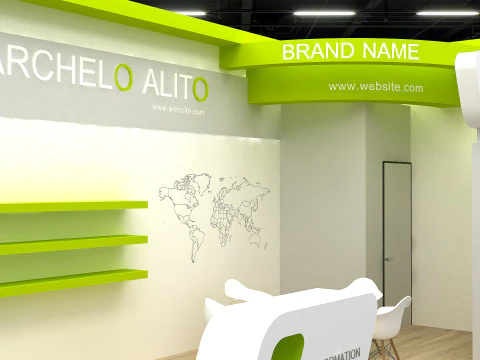 3D Exhibition Booth Model 3D Model
