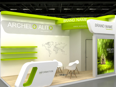 3D Exhibition Booth Model 3D Модель