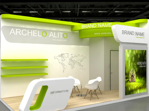 3D Exhibition Booth Model 3D Model