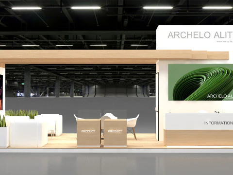 3D Exhibition Booth Model 3D Model