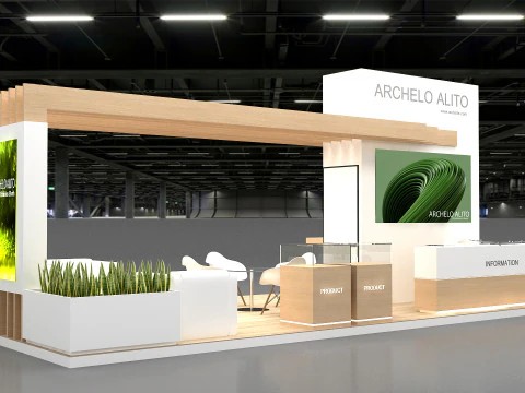 3D Exhibition Booth Model 3D Model