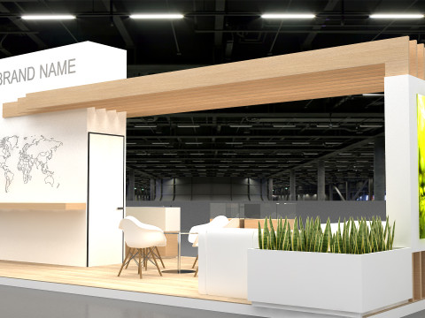 3D Exhibition Booth Model 3Dモデル