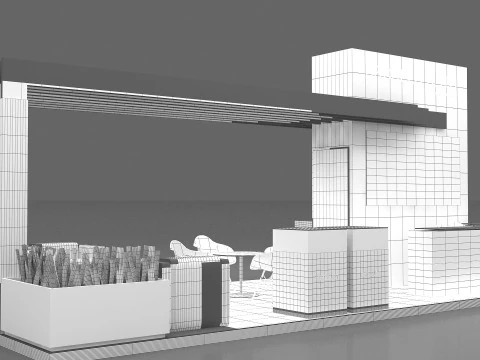 3D Exhibition Booth Model 3D Model