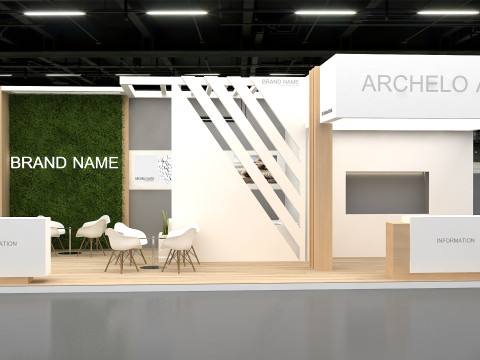 3D Exhibition Booth Model Modelo 3D