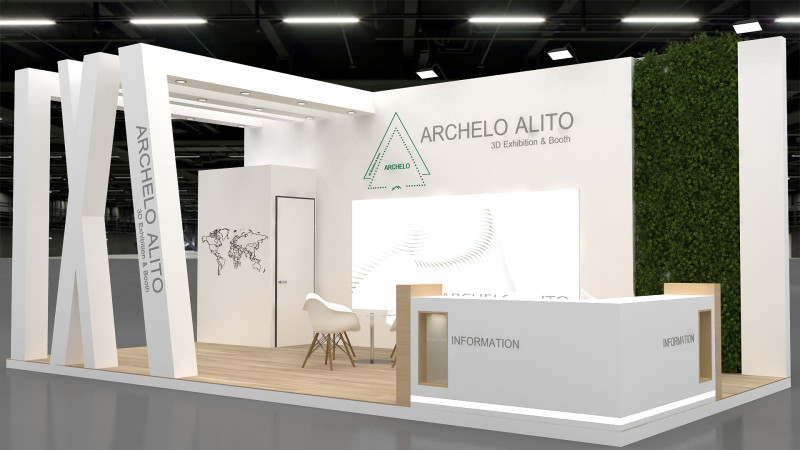 3D Exhibition Stand Model 3D .c4d .max .obj .3ds .fbx .stl .blend