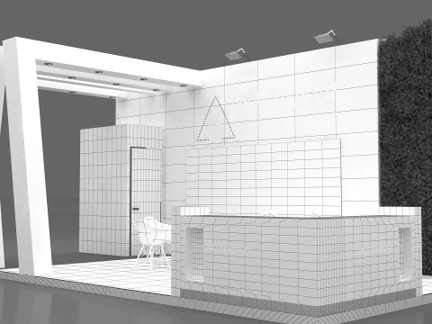 3D Exhibition Stand 3D Model