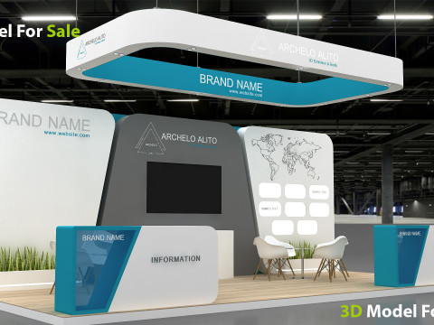 3D Exhibition Stand 3D Model