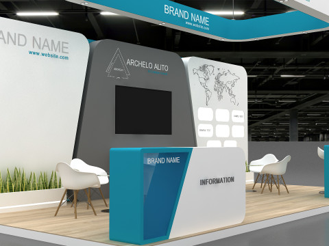 3D Exhibition Stand Model 3D