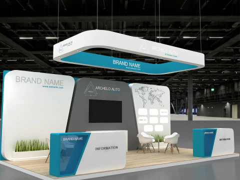 3D Exhibition Stand 3D Model