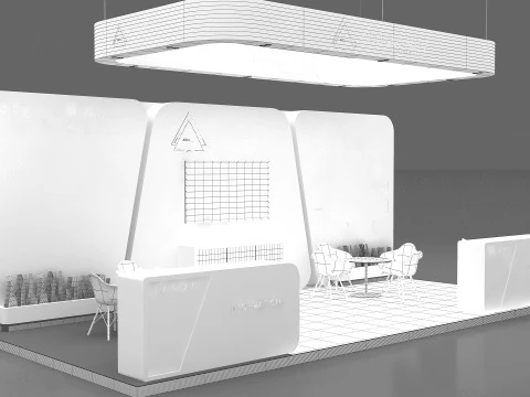 3D Exhibition Stand 3D Model