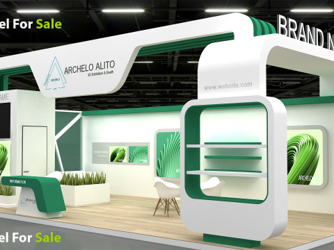 3d kiosk booth 3D Модель