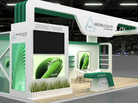 3d kiosk booth Model 3D