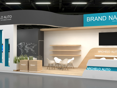 3D Booth Design Model 3D