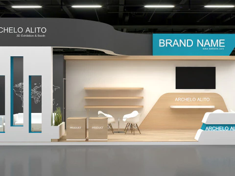 3D Booth Design 3D Model