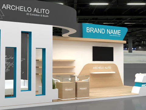 3D Booth Design 3D Model