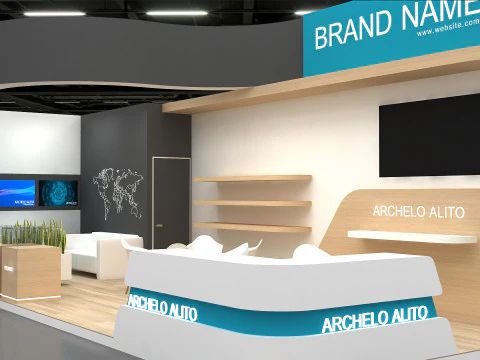 3D Booth Design 3D Model