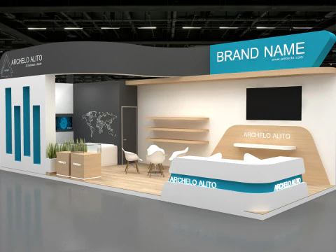 3D Booth Design 3D Model