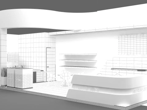 3D Booth Design 3D Model