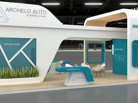 3D Exhibition Booth Model Model 3D