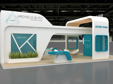3D Exhibition Booth Model 3D Model