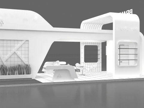 3D Exhibition Booth Model 3D Model