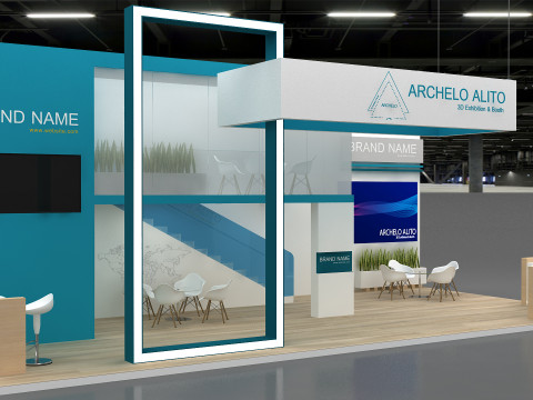 3d kiosk booth 3Dモデル