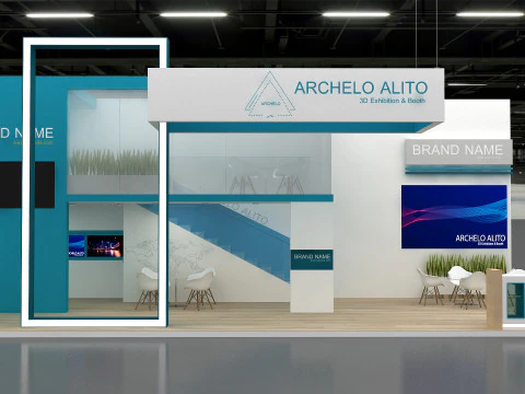 3d kiosk booth 3D Model