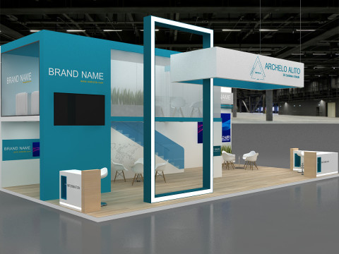 3d kiosk booth 3Dモデル