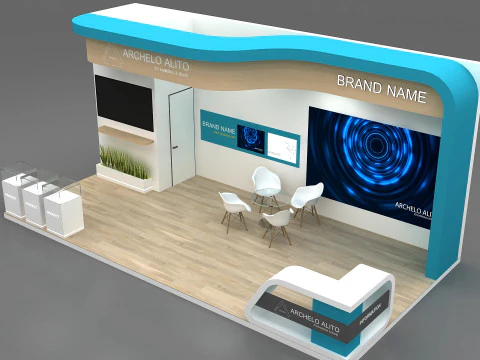 3D Exhibition Stand 3D Model