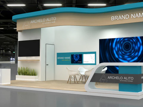 3D Exhibition Stand 3D Model
