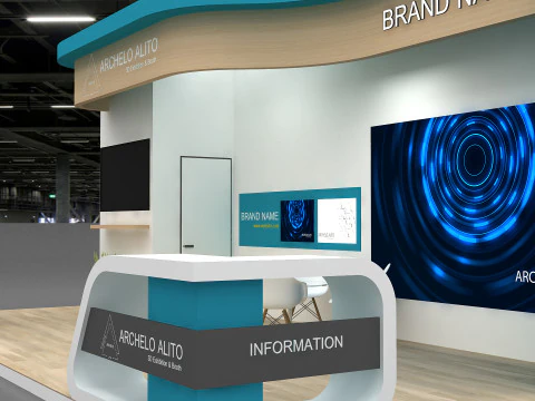 3D Exhibition Stand 3D Model