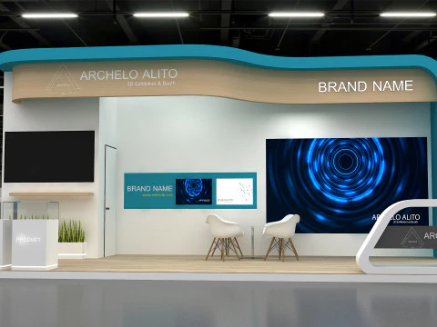 3D Exhibition Stand 3D Model