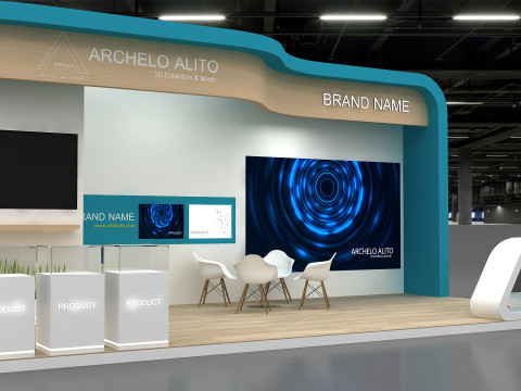 3D Exhibition Stand Model 3D