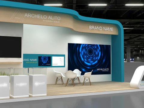3D Exhibition Stand 3D Model