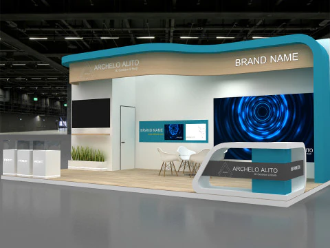 3D Exhibition Stand 3D Model