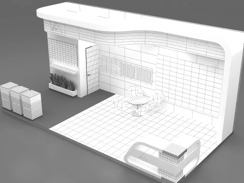 3D Exhibition Stand 3D Model