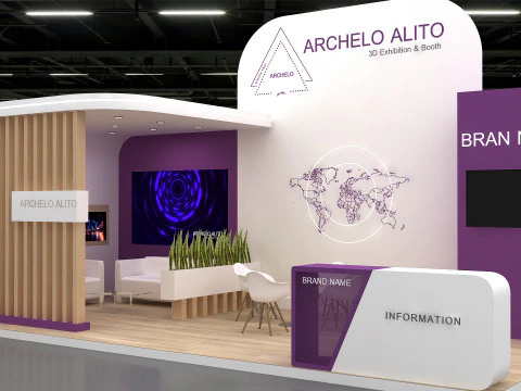 3d stall exhibition 3D Model