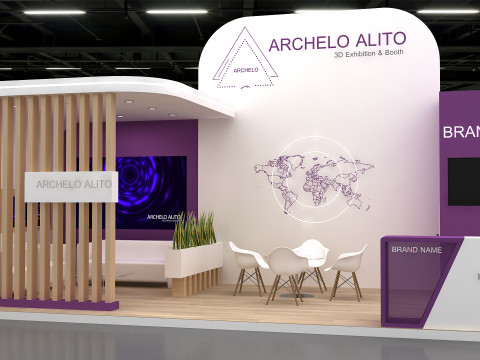 3d stall exhibition 3D Model