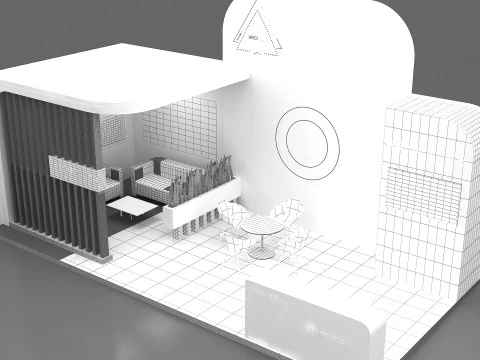 3d stall exhibition 3D Model