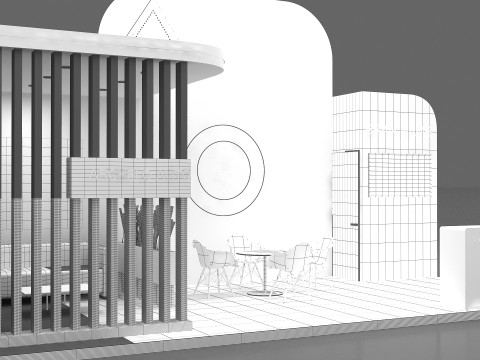 3d stall exhibition 3D Model