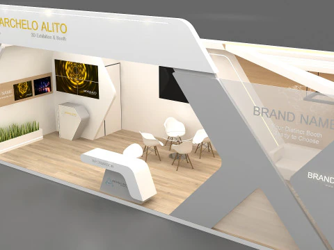 Exhibition stand 3D Model