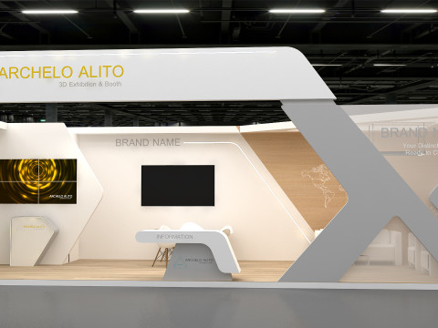 展台 3D 模型