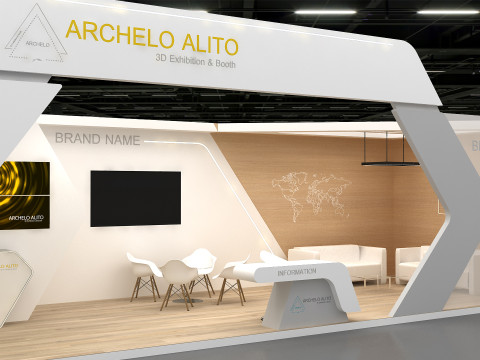 展台 3D 模型