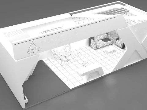 Exhibition stand 3D Model